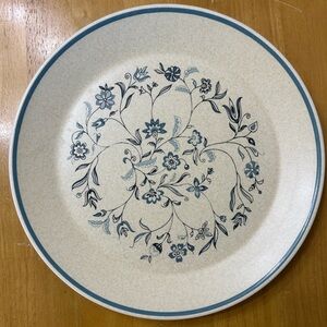 Vintage 1980s Lenox Blue Breeze Temperware Dinner Plates 10 3/8” set of 8